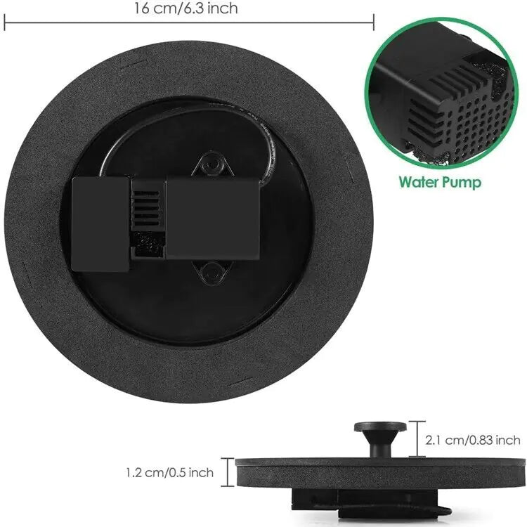 Solar Power Bird Bath Fountain Pump UPGRADE 1.4W Solar Fountain 4 Nozzle