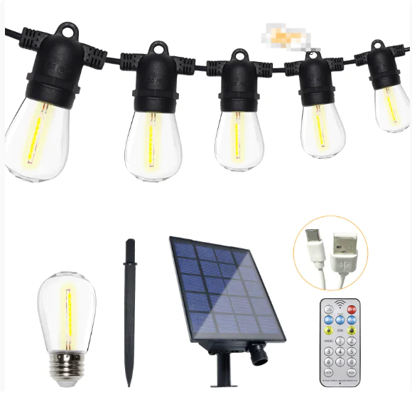 Outdoor IP65 Waterproof Solar LED String Lights