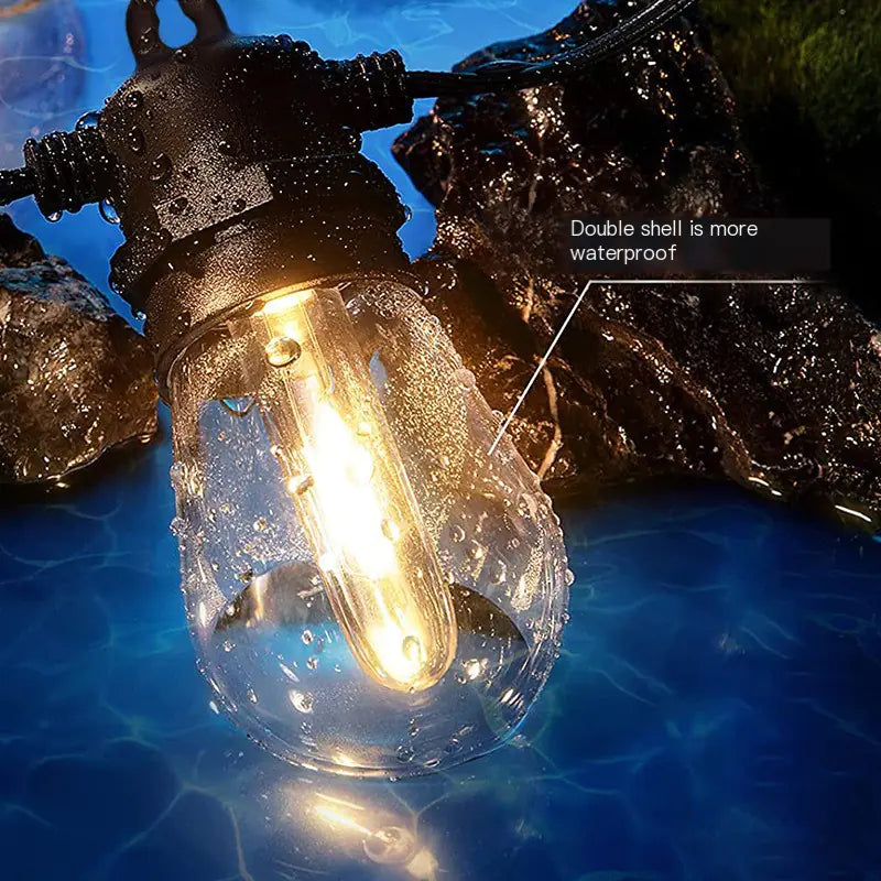 Outdoor IP65 Waterproof Solar LED String Lights