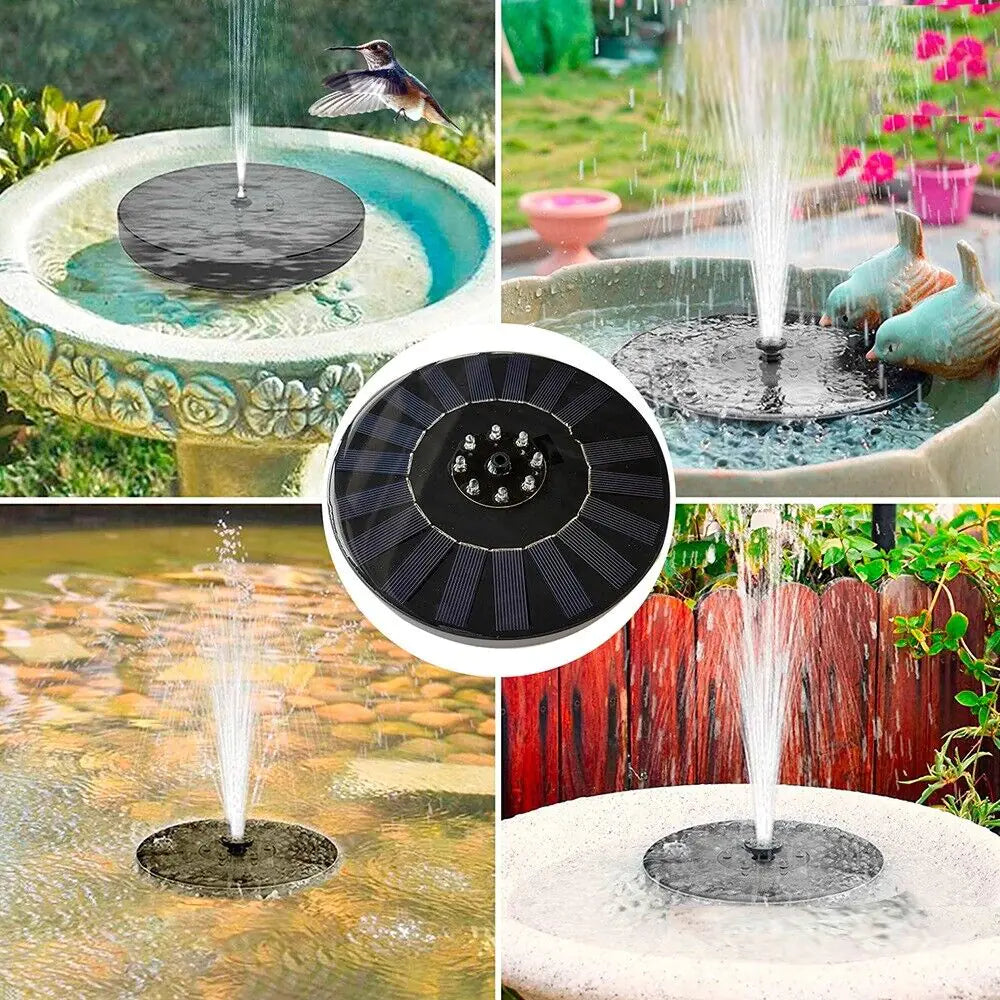 Solar Power Bird Bath Fountain Pump UPGRADE 1.4W Solar Fountain 4 Nozzle