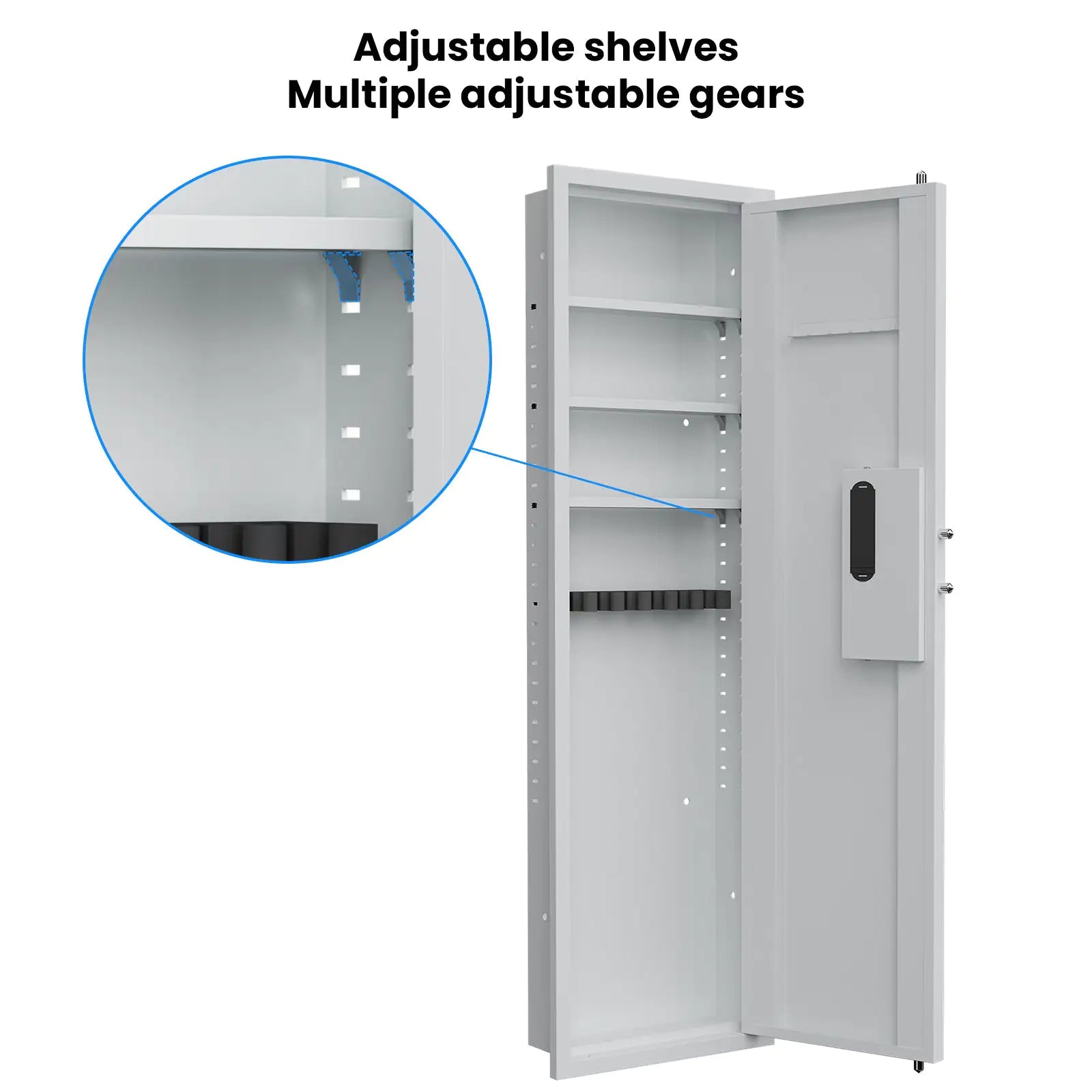 Passwod Touch Panel In-Wall Safe,Hidden Wall Gun Safe For Rifles. high quality