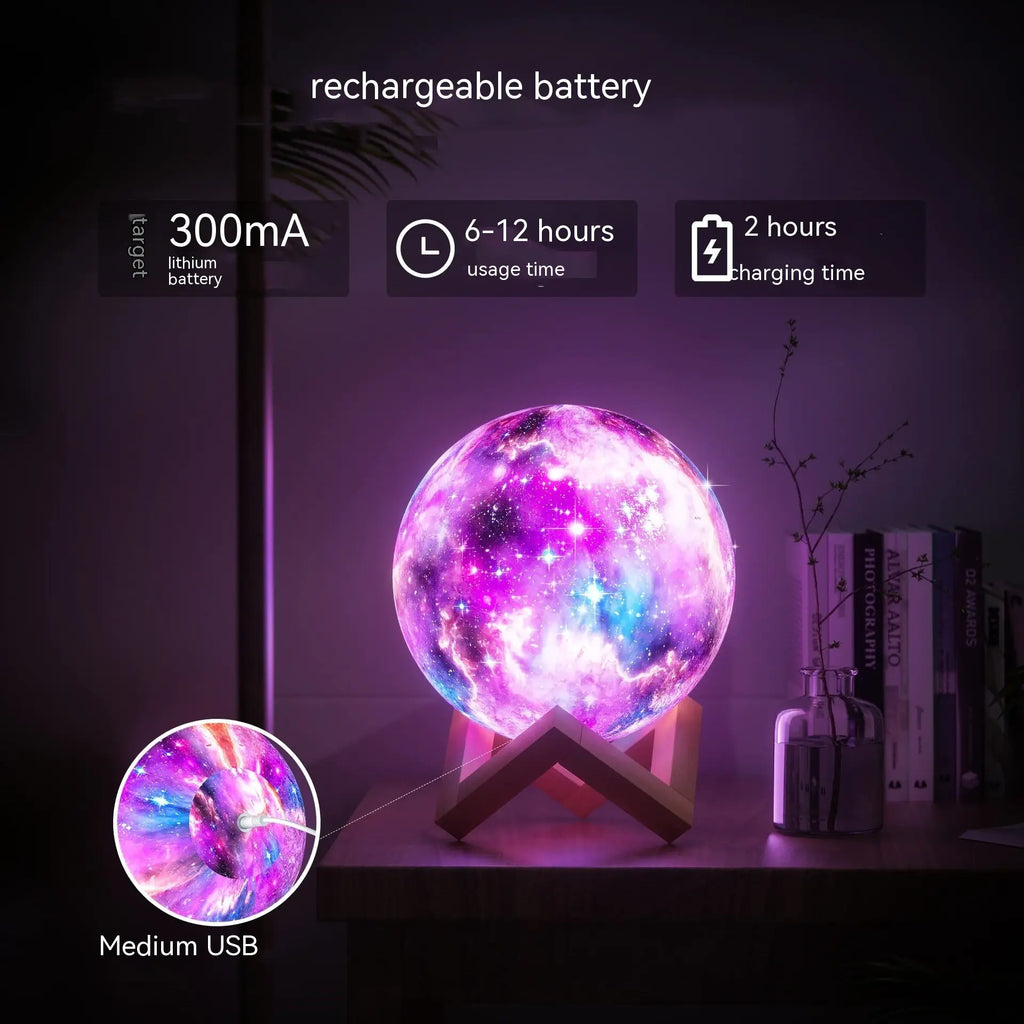 3D Printing Moon Light Galaxy High Quality