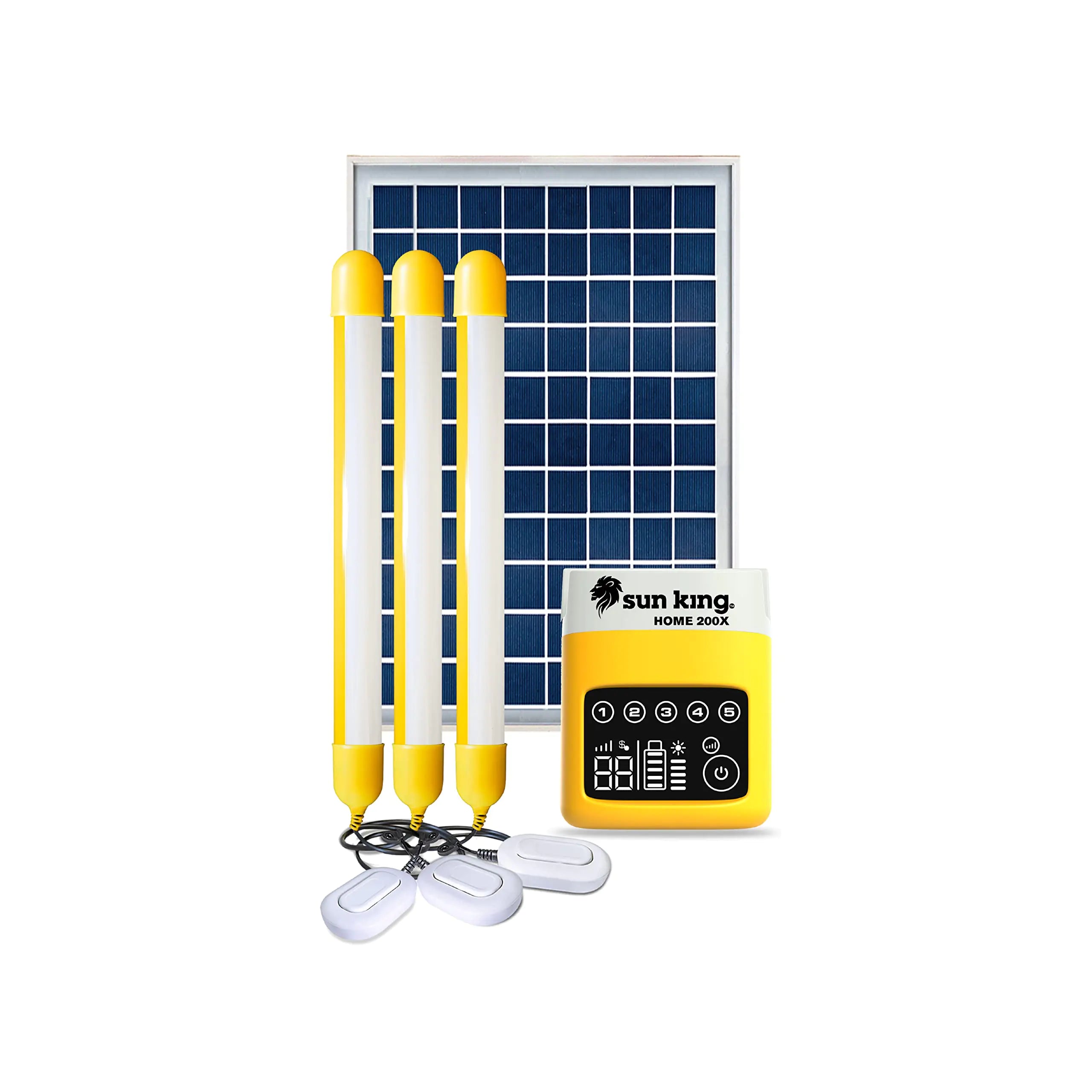 King Solar Home System + Modern Solar Lighting (Home 200X)