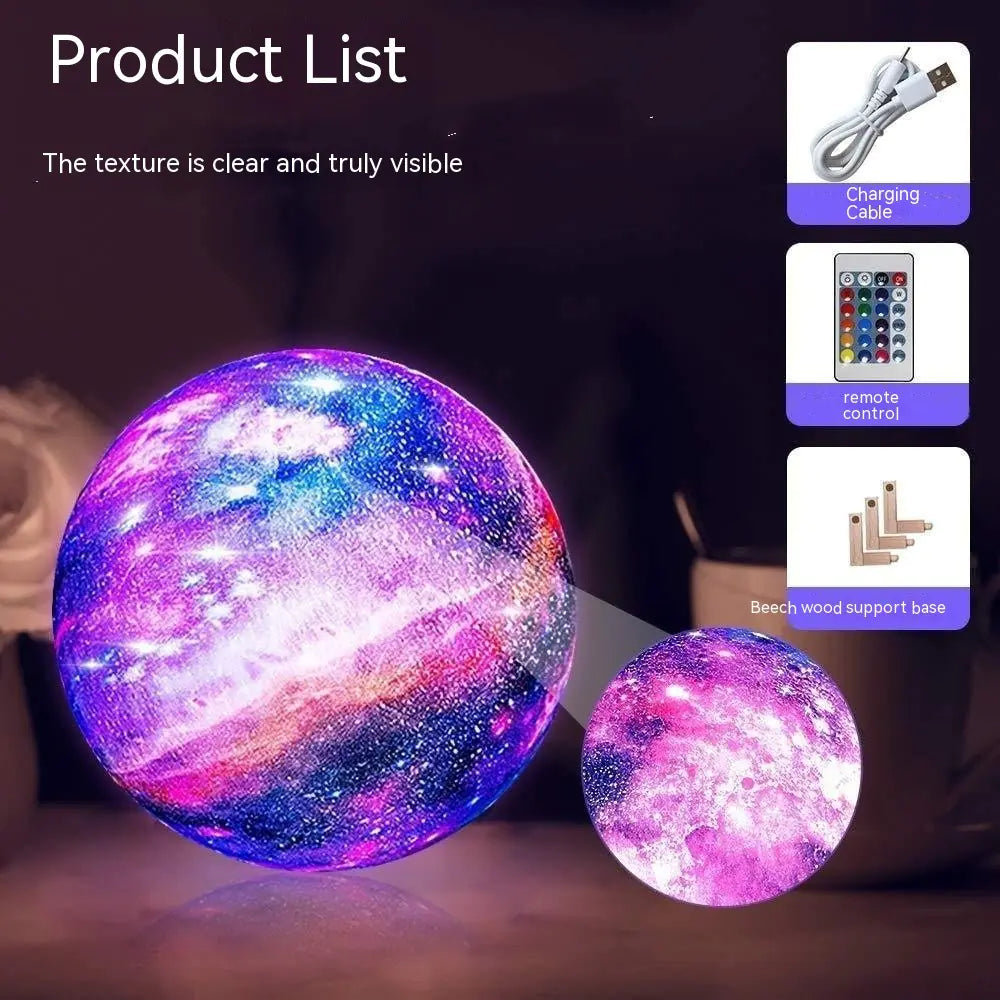 3D Printing Moon Light Galaxy High Quality