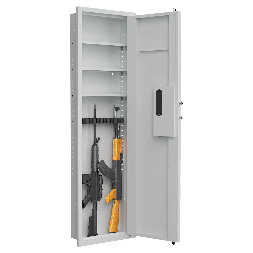 Passwod Touch Panel In-Wall Safe,Hidden Wall Gun Safe For Rifles. high quality