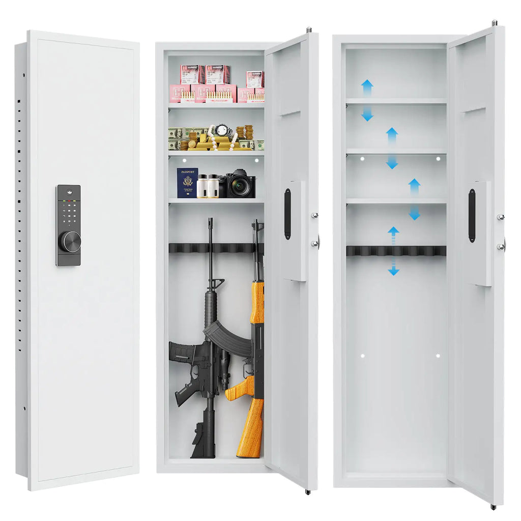Passwod Touch Panel In-Wall Safe,Hidden Wall Gun Safe For Rifles. high quality