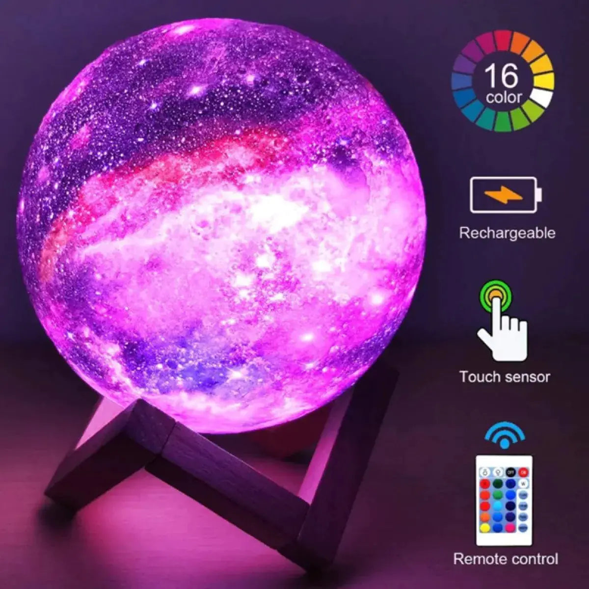 3D Printing Moon Light Galaxy High Quality
